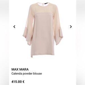 Max Mara silk Calenda Powder blouse L